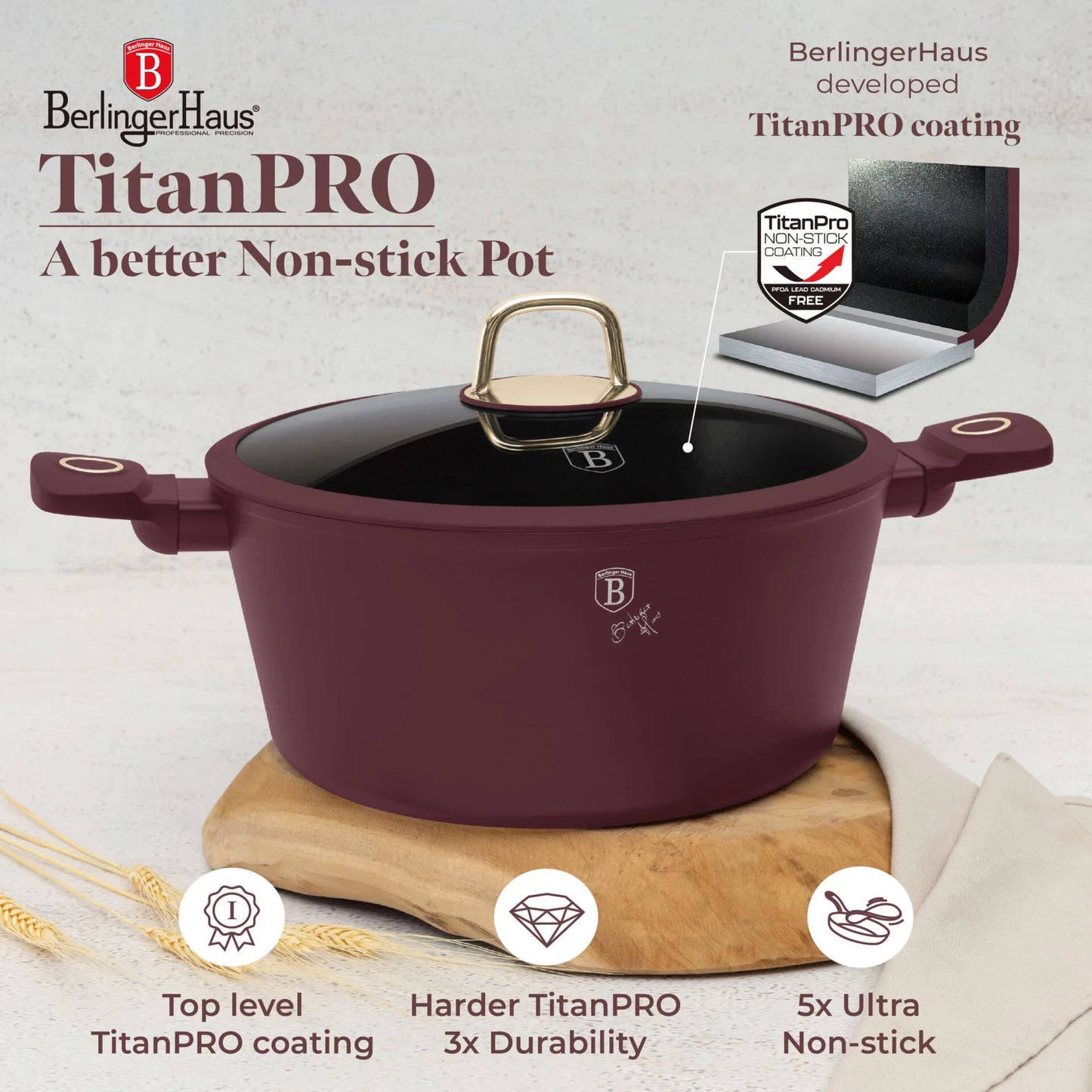 Berlinger Haus Leonardo Cookware Set