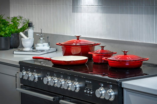 CS Solingen Cast Iron Pot Red - 26 cm | Cast Iron Pot