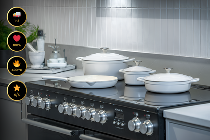 CS Solingen Cast Iron Pot Set – 7 Pieces