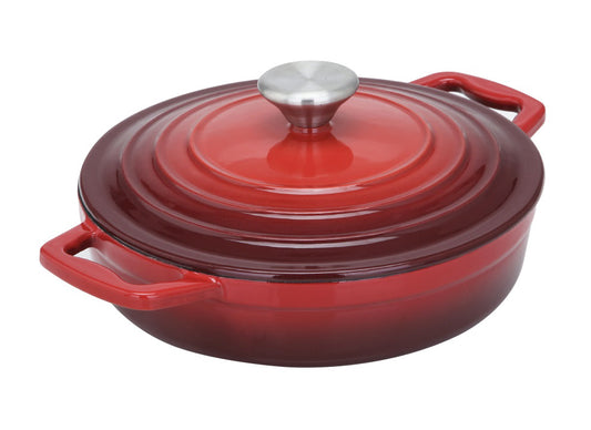 CS Solingen Cast Iron Pot Red - 22 cm