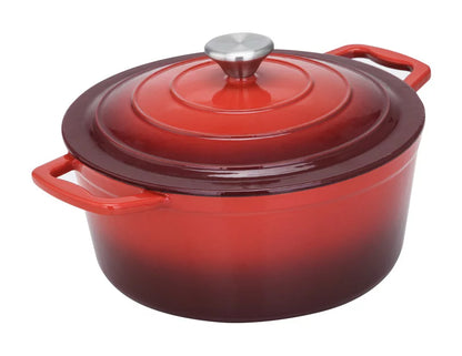 CS Solingen Cast Iron Pot Red - 26 cm | Cast Iron Pot